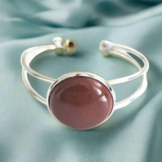 Jasper Bracelet - Red Dome - Armbånd