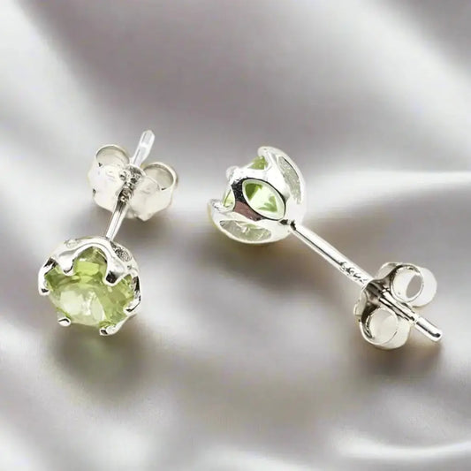Sølv Øreringe med Peridot - Øreringe