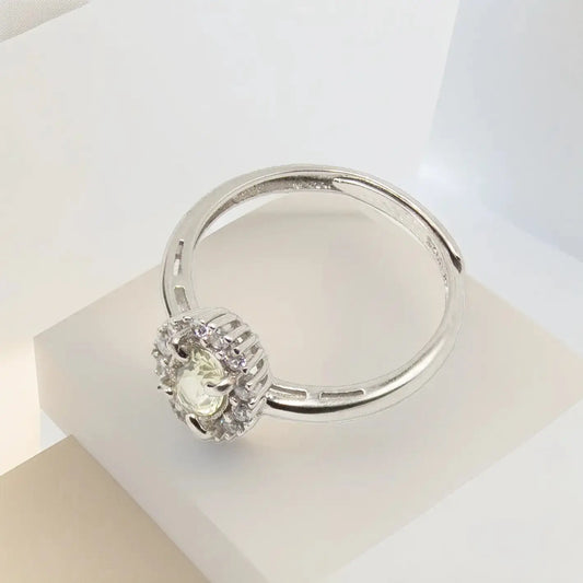 Sølvring med Lemon Krystal Quartz - Ring