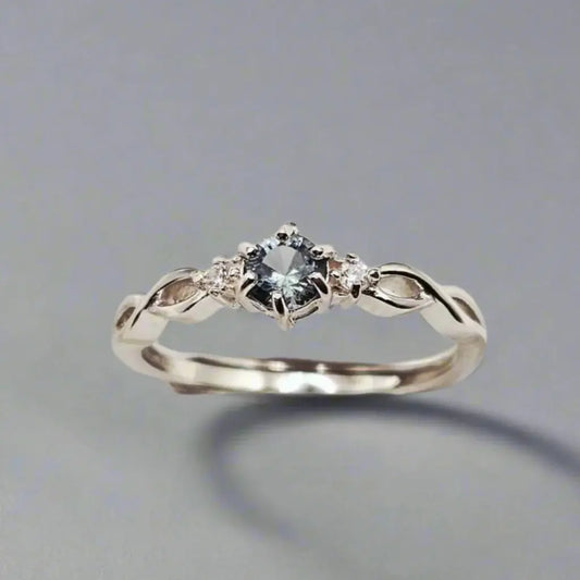Sølvring med Spinel og Zirkoner - Ring