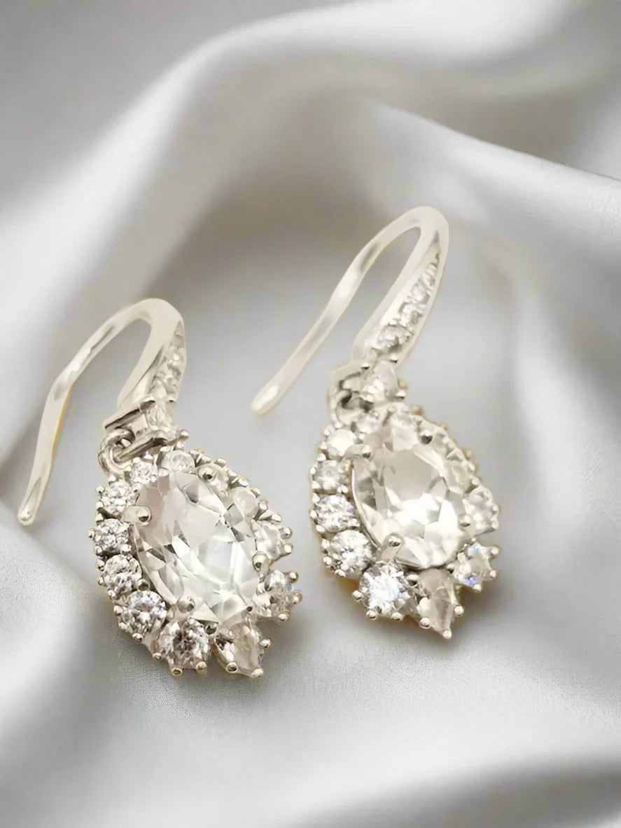 Earrings with Topaz and Zircons - Earrings