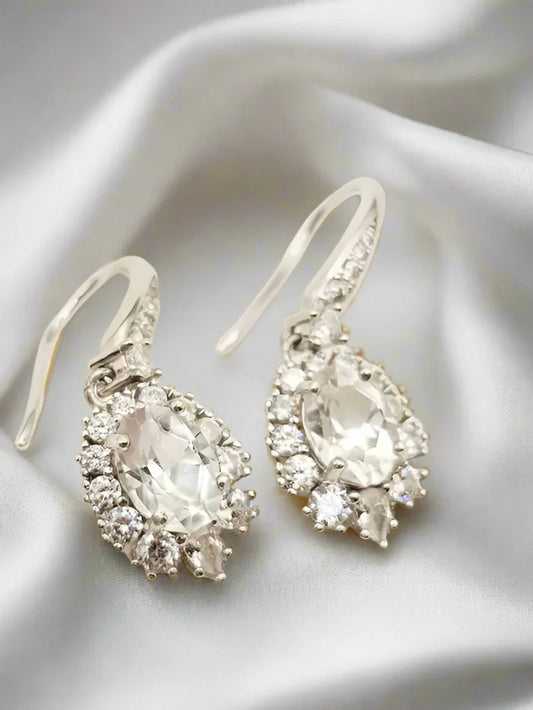 Earrings with Topaz and Zircons - Earrings