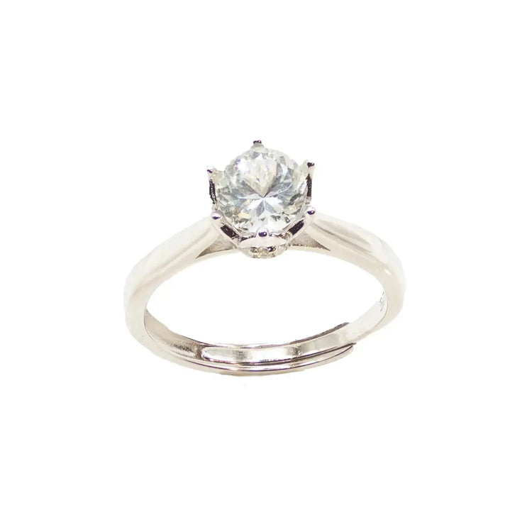 Elegant Sølvring med Aquamarine ædelsten - Ring