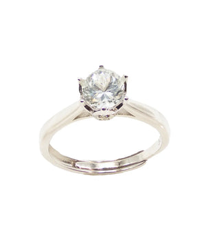Elegant Sølvring med Aquamarine ædelsten - Ring