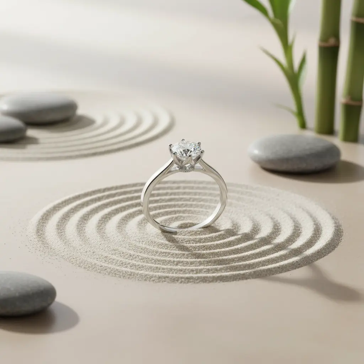 Elegant Sølvring med Aquamarine ædelsten - Ring