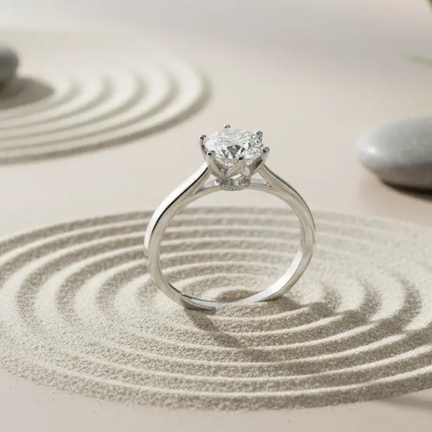 Elegant Sølvring med Aquamarine ædelsten - Ring