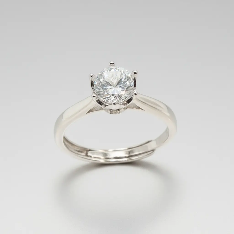 Elegant Sølvring med Aquamarine ædelsten - Ring