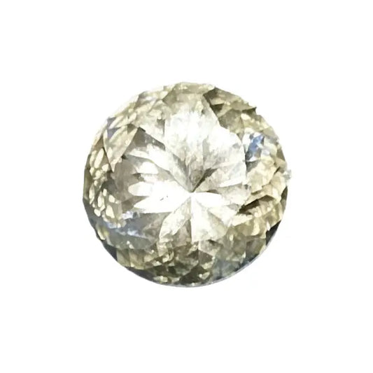 Gleaming Crystal: 4ct Facetted White Topaz - Gemstone