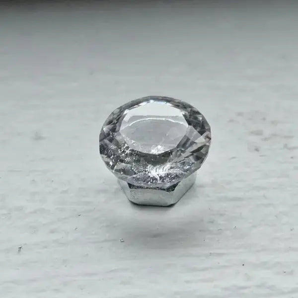 Gleaming Crystal: 4ct Facetted White Topaz - Gemstone