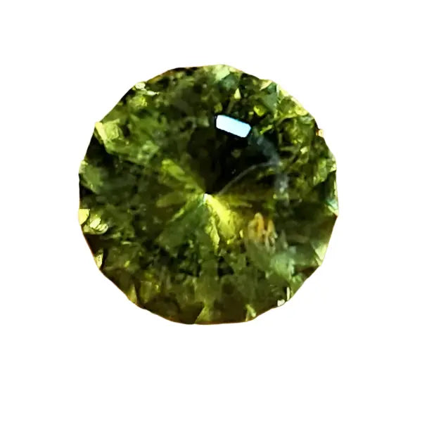 Gleaming Green: 1.25ct Round Facetted Peridot - Gemstone