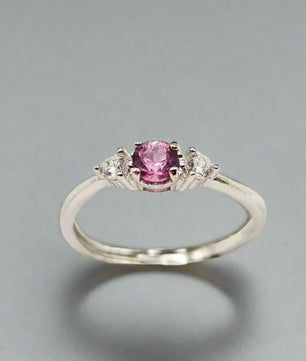 Granat sølvring Ring