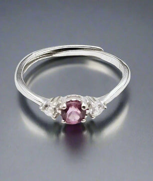Granat sølvring Ring