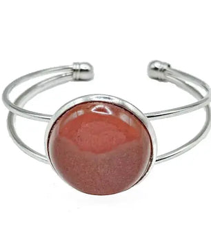 Jasper Bracelet Red Dome Armbånd