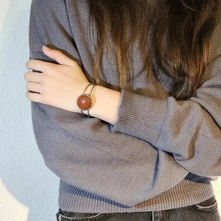 Jasper Bracelet - Red Dome - Armbånd