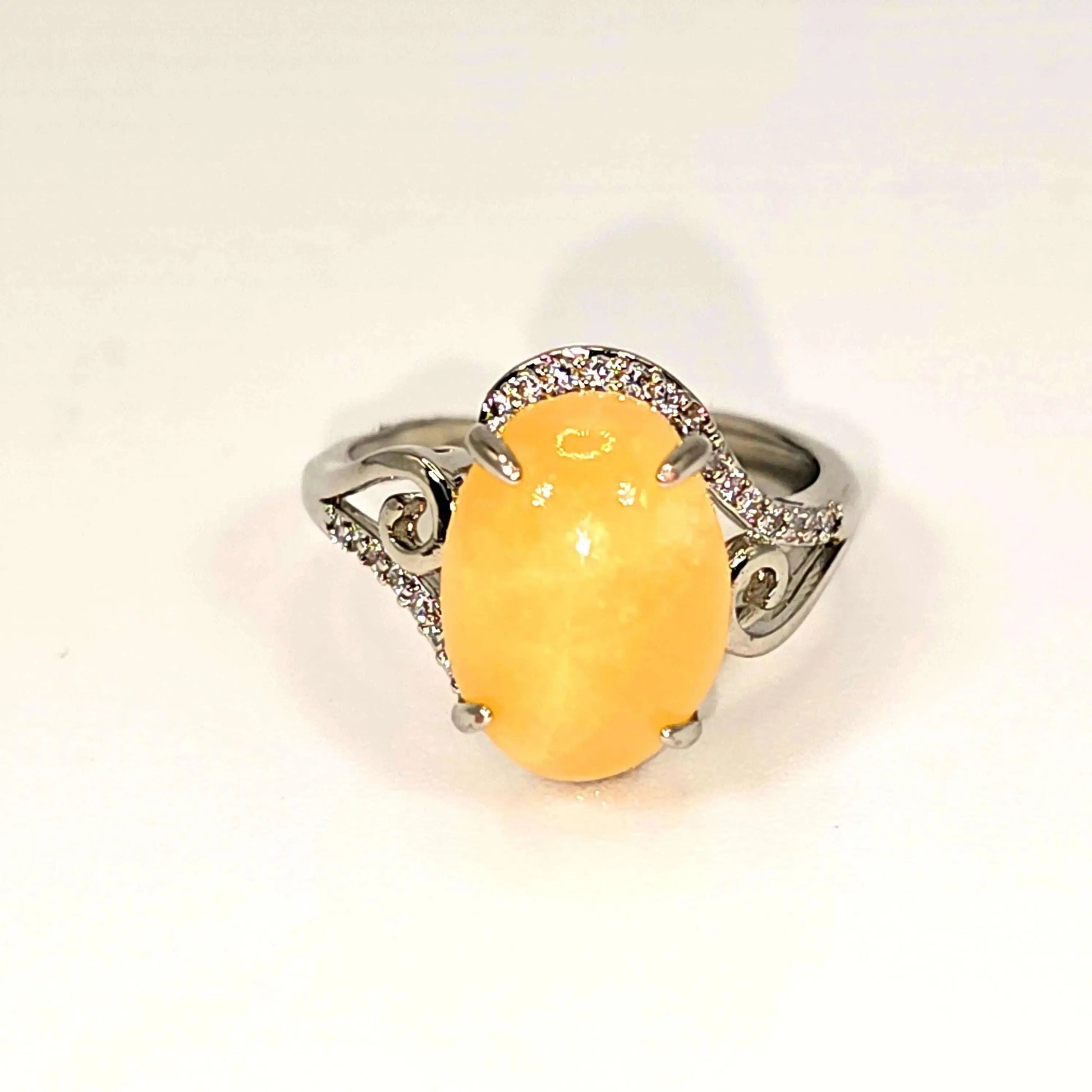 Neema - Calcite Ring - Silver Plated - Ring