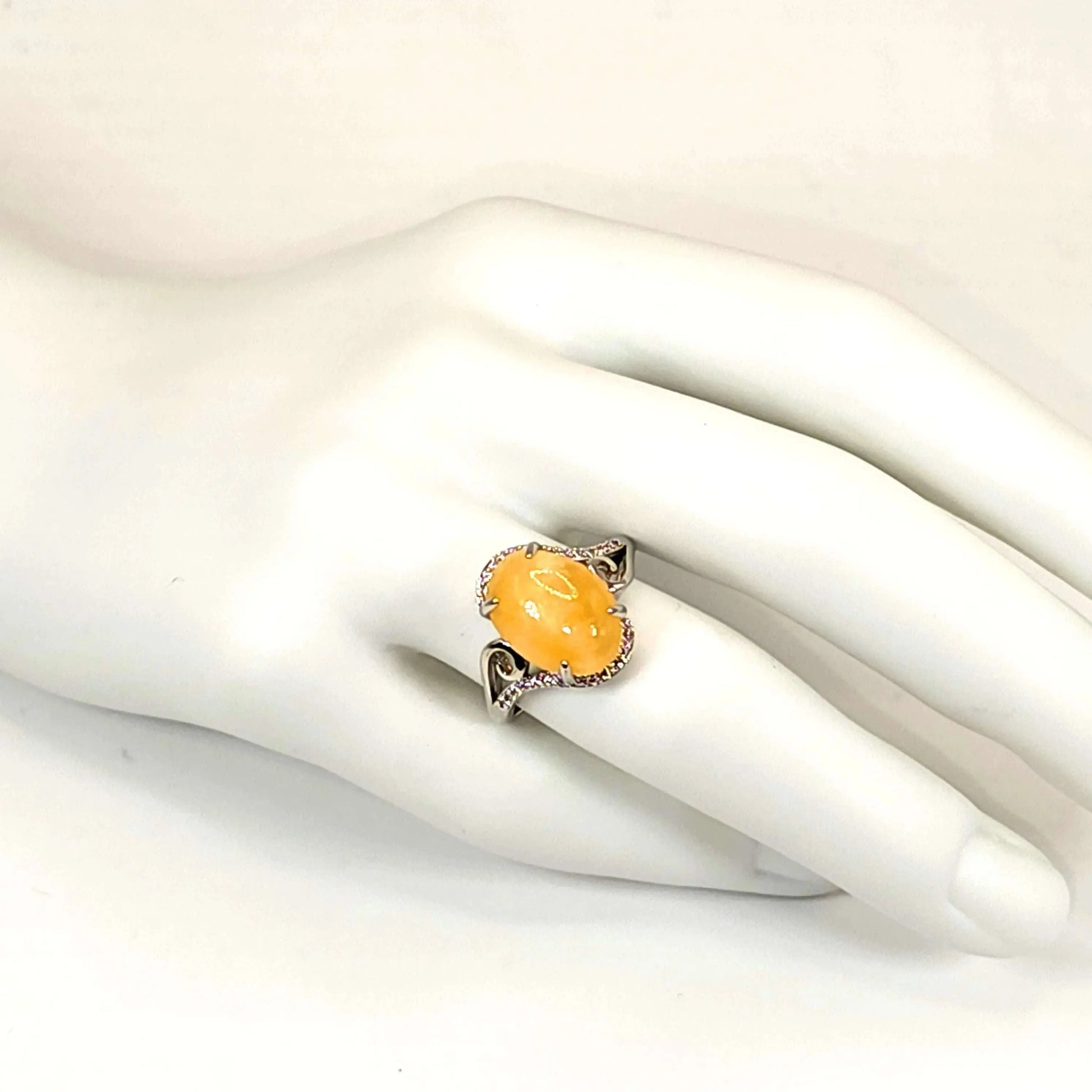 Neema - Calcite Ring - Silver Plated - Ring
