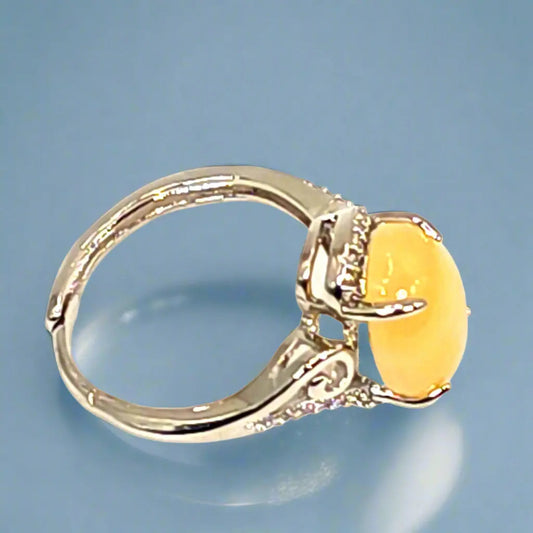 Neema - Calcite Ring - Silver Plated - Ring