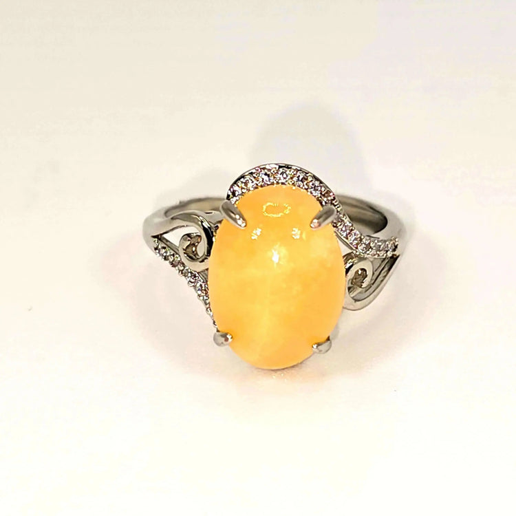 Neema - Kalcitring - Forsølvet - Ring