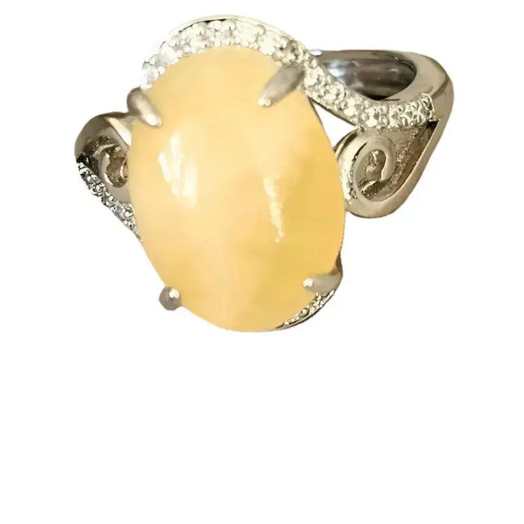 Neema - Kalcitring - Forsølvet - Ring