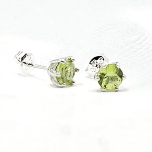 Peridot Earrings in Sterling Silver - Earrings