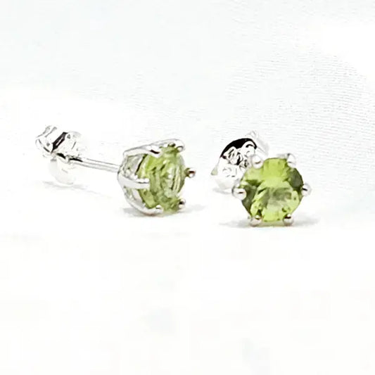 Peridot Earrings in Sterling Silver - Earrings