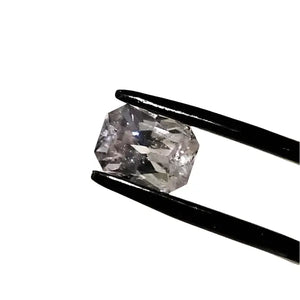 Pink Radiance: 1.5ct Facetted Rectangular Kunzite - Gemstone