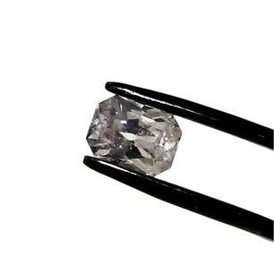 Pink Radiance: 1.5ct Facetted Rectangular Kunzite - Gemstone