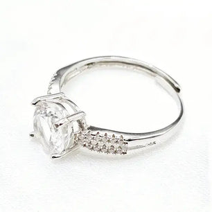 Silver ring with Crystal Quarts - Ring