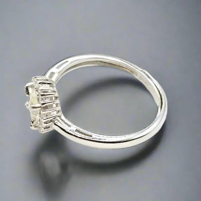 Silver Ring with Lemon Quartz - Ring
