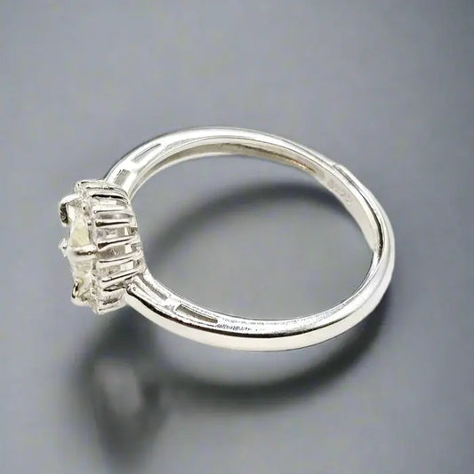 Silver Ring with Lemon Quartz - Ring