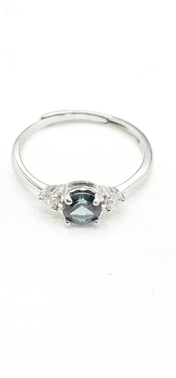 Silver Ring with Spinel and Zircons - Ring