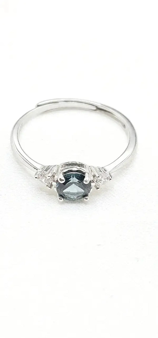 Silver Ring with Spinel and Zircons - Ring