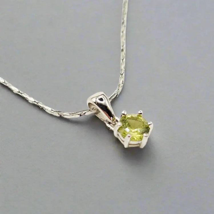 Sølv Halskæde med Mali Granat Ædelsten - Halskæde