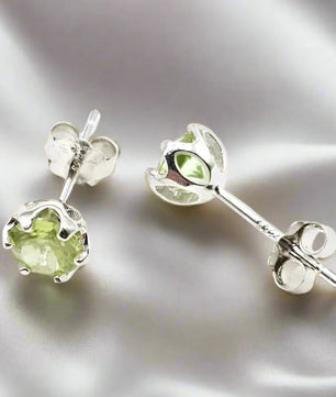 Sølv Øreringe med Peridot Øreringe