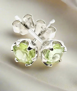 Sølv Øreringe med Peridot Øreringe