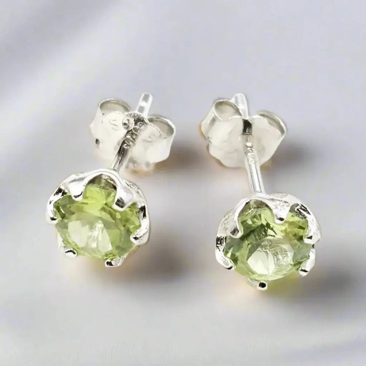 Sølv Øreringe med Peridot - Øreringe