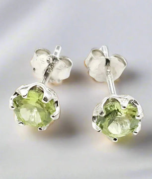 Sølv Øreringe med Peridot Øreringe