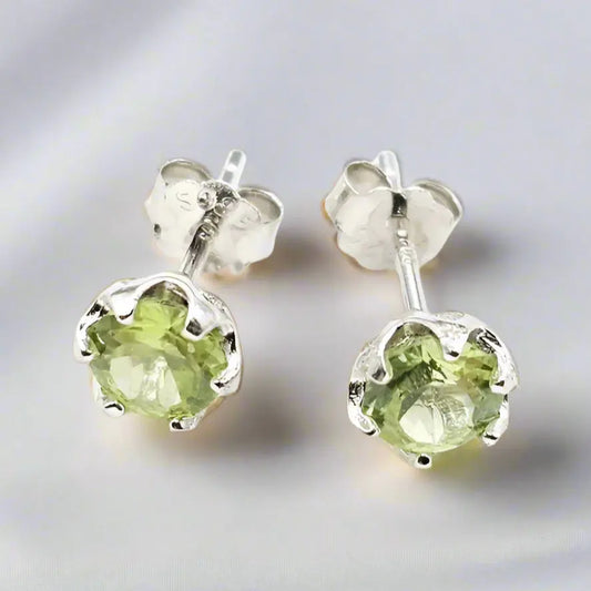 Sølv Øreringe med Peridot - Øreringe