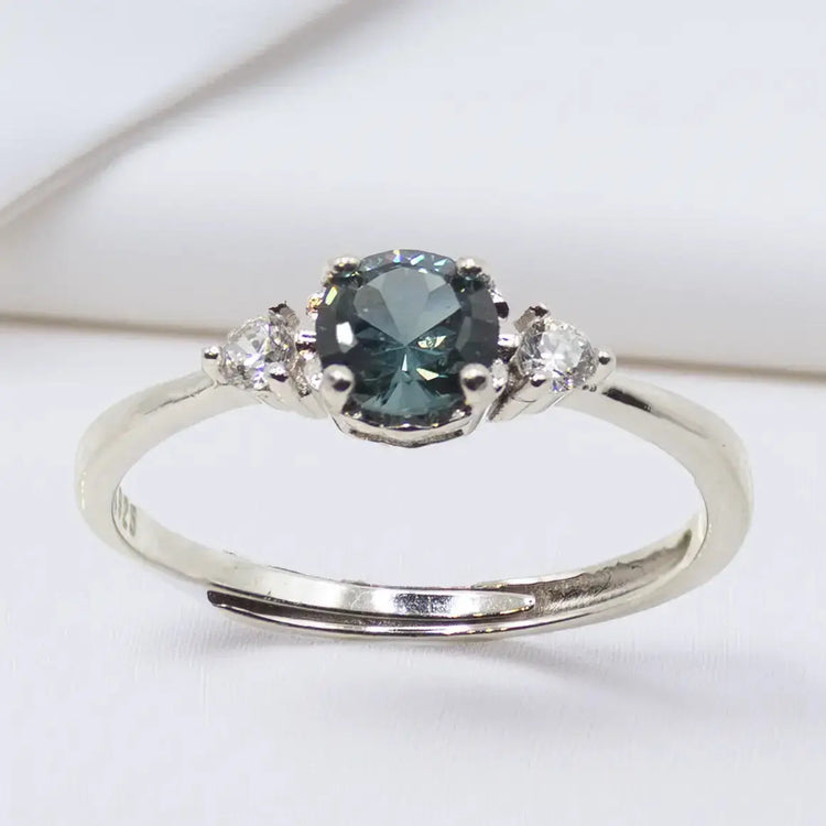 Sølv Ring med Spinel og Zirkoner - Ring