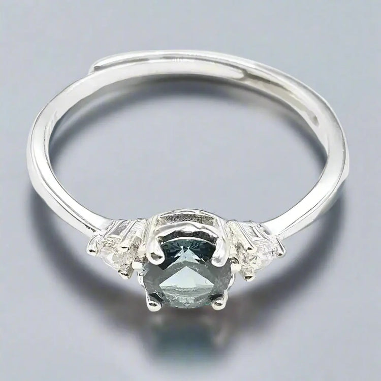 Sølv Ring med Spinel og Zirkoner - Ring
