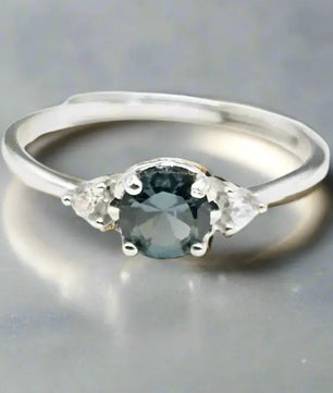 Sølv Ring med Spinel og Zirkoner Ring