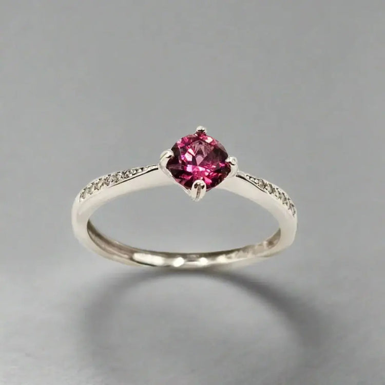 Sølvring med Granat - Ring