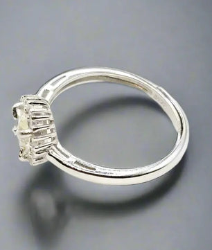 Sølvring med Lemon Krystal Quartz Ring