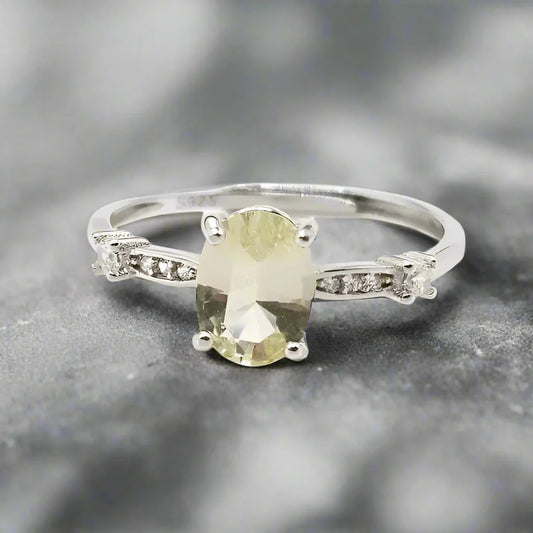 Sterling Silver Ring with Citrine - Ring