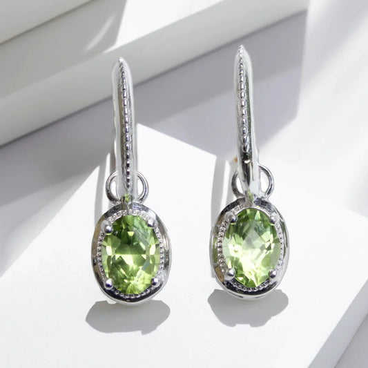 Sterling Sølv øreringe med Peridot Earrings