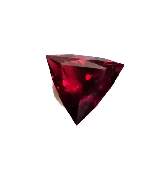 Triangular Elegance: Rhodolite Garnet - Gemstone